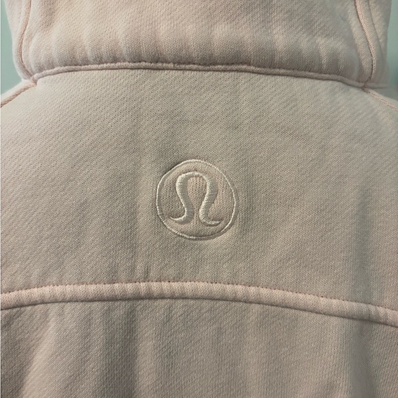 Light Pink Lululemon Quarter-Zip Sweatshirt - Picture 5 of 7